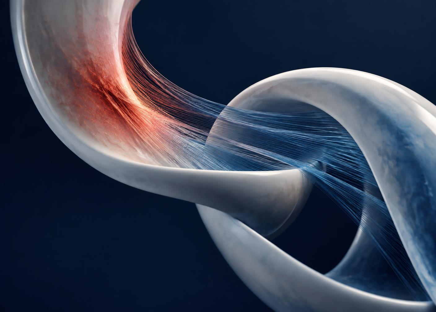 Abstract clinical visualization of joints, movement and inflammation